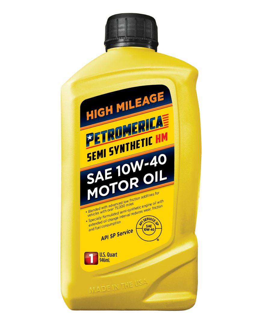 Petromerica Semi Synthetic High Mileage SAE 10W-40 Motor Oil